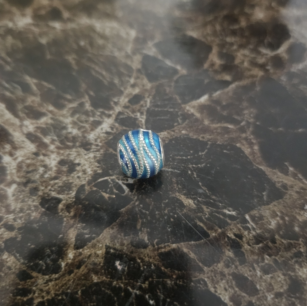 Blue wave Pandora charm